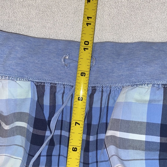 L.L Bean women’s blue and white plaid pull on cotton pants size small - Picture 6 of 10